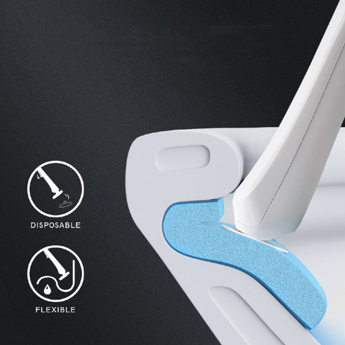 Elegant Disposable Toilet Bowl Cleaner Brush Wand Brush Holder With 14